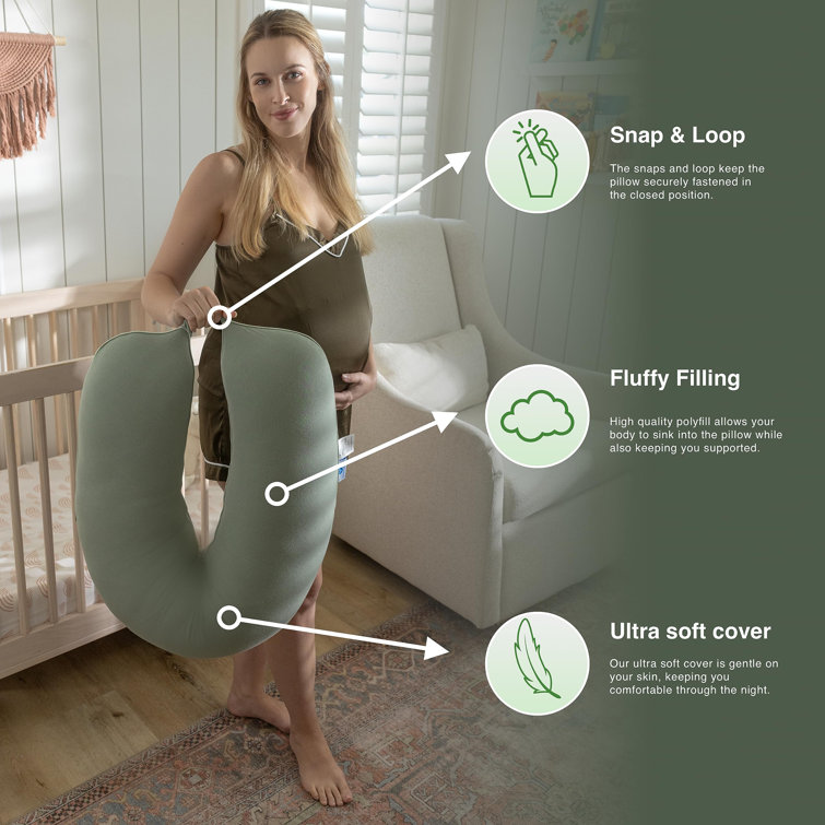 Pharmedoc Crescent Cooling Pregnancy Pillows Body Pillow For Adults